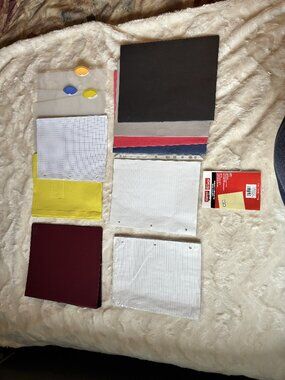 $12 ADD ON School Supplies Binder Paper Subject Tabs Labels Twin Pocket Folders